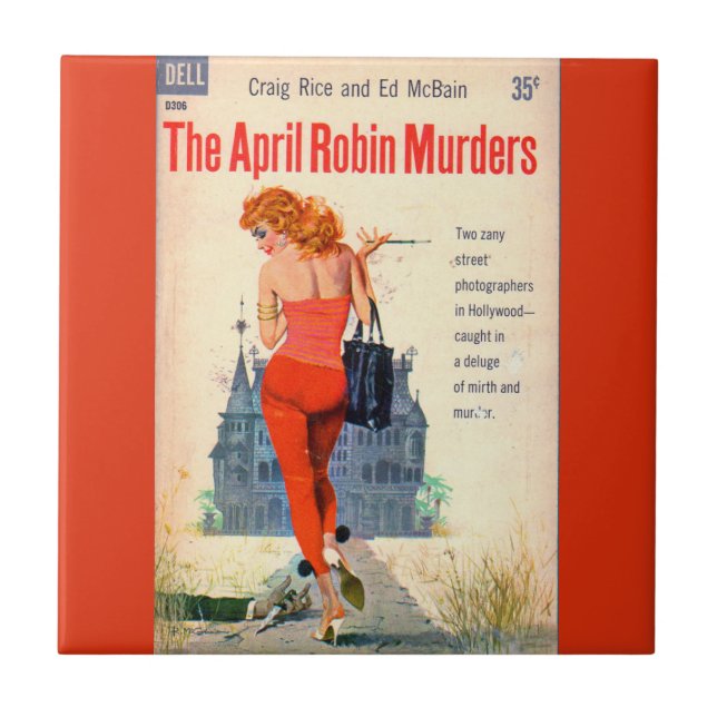 Carreau La couverture du roman d'April Robin Murders (Devant)