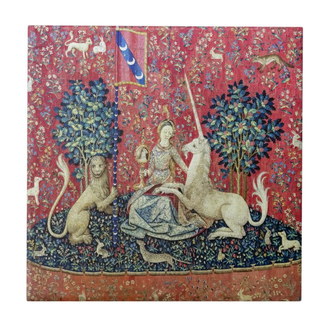 Carreau La Dame et la licorne, Vue (Devant)
