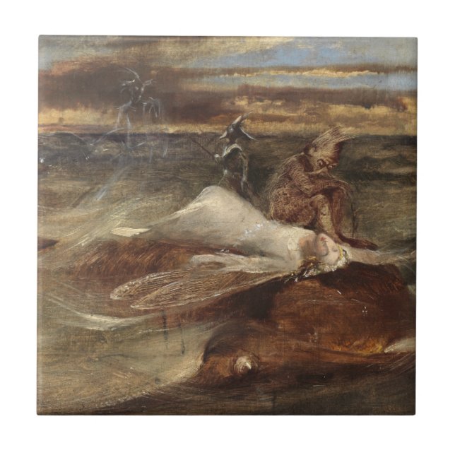 Carreau La fée et le serpent de mer (Devant)