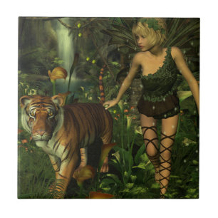 Carreau La fée et le tigre