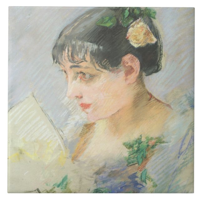 Carreau La femme espagnole (en pastel sur le papier) (Devant)