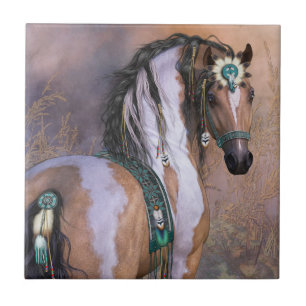 Carreau La Fille de la Tuile d'art du vent