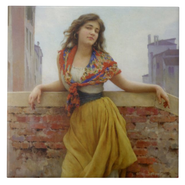 Carreau La fille du porteur d'eau (Devant)
