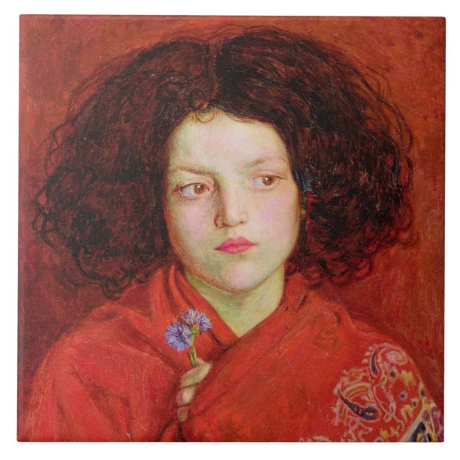 Carreau La fille irlandaise, 1860 (huile sur la toile (Devant)