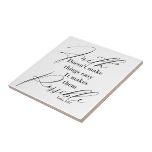 Carreau La foi rend les choses possibles