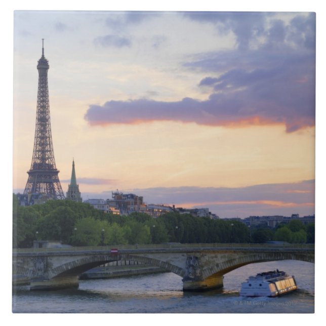 Carreau La France, Paris, bateau de visite sur la rivière (Devant)