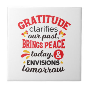 Carreau La gratitude clarifie notre passé – Art Inspirant