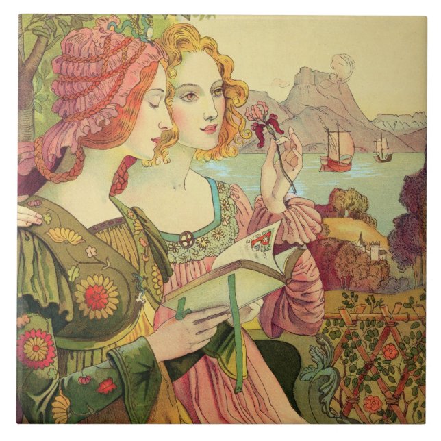 Carreau La légende d'or, 1897, de "L'Estampe Moderne", (Devant)