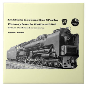 Carreau La locomotive de Baldwin fonctionne la turbine à