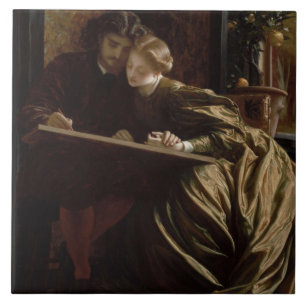 Carreau La lune de miel du peintre (par Frederic Leighton)