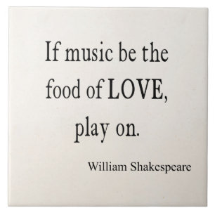 Carreau La musique soit la nourriture des citations de