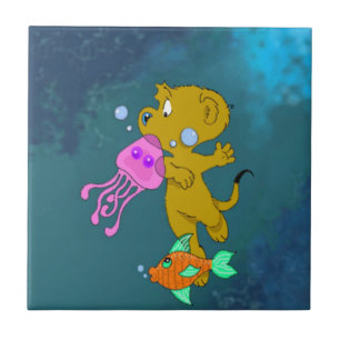 Carreau La natation de Ferald