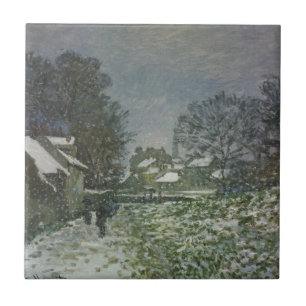 Carreau La neige à Argenteuil par Claude Monet