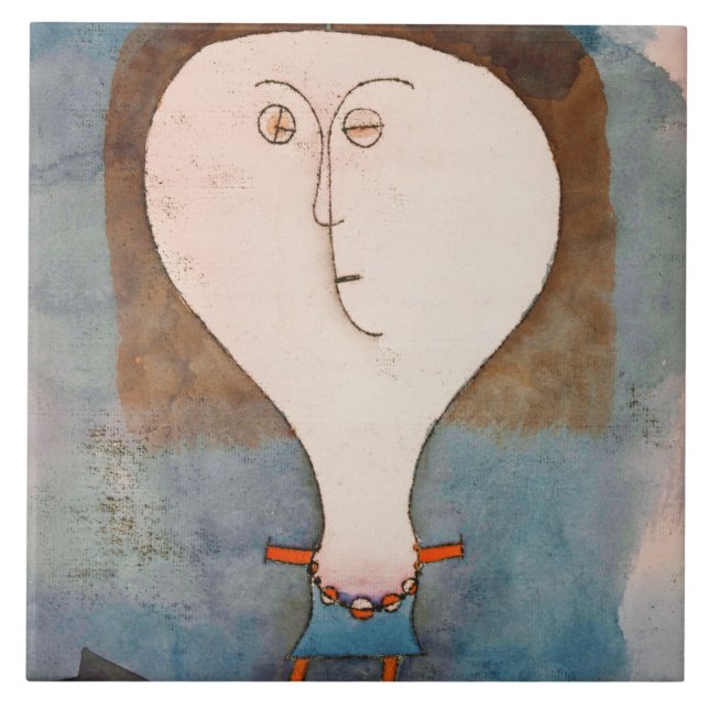 Carreau La peur d'une fille, Klee (Devant)