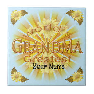 Carreau La plus grande grand grand-mère du monde de Daisy