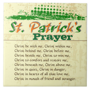 Carreau La prière de St Patrick, le Christ soit avec moi