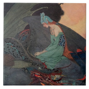 Carreau "La Princesse et le Dragon" par Elenore Abbott