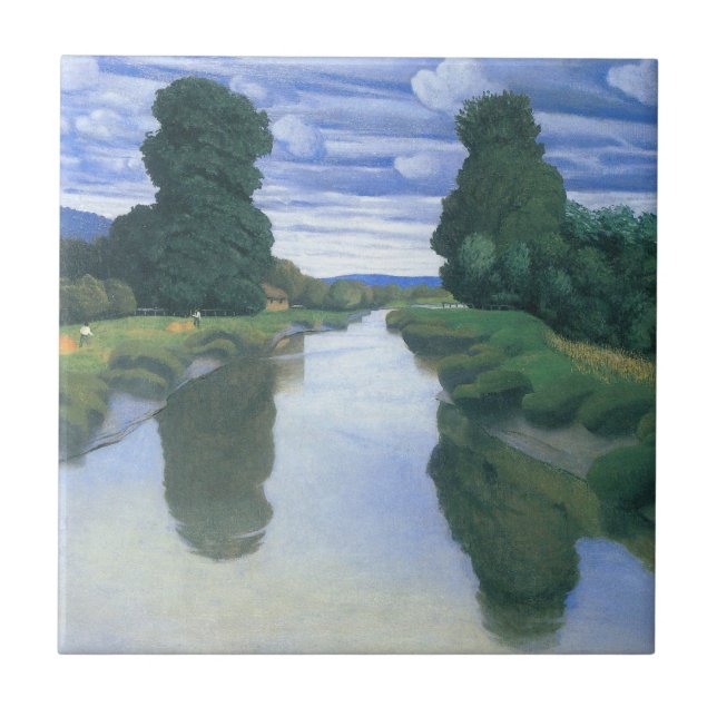 Carreau La rivière de Berville par Felix Vallotton, Fine A (Devant)
