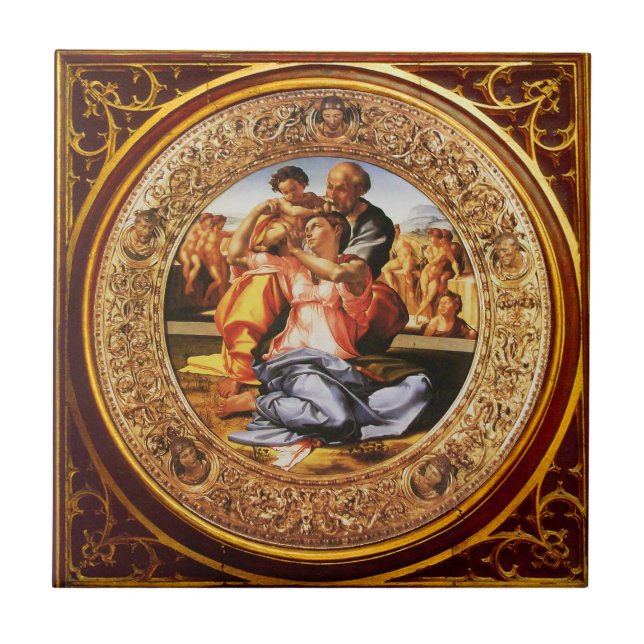 Carreau La Sainte Famille .Le Doni Tondo (Devant)