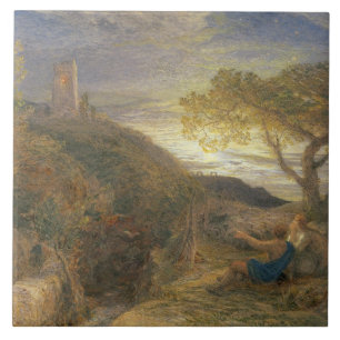 Carreau La tour isolée, 1868 (la semaine et le bodycolour