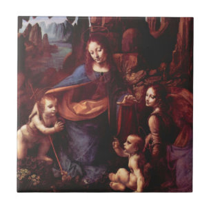Carreau La Vierge des Rochers de Léonard de Vinci