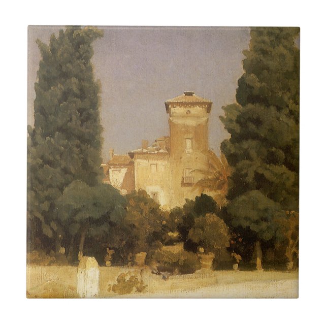 Carreau La Villa Malte, Rome par Lord Frederic Leighton (Devant)