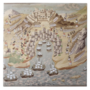 Carreau La vue de primevère farineuse de la Grèce