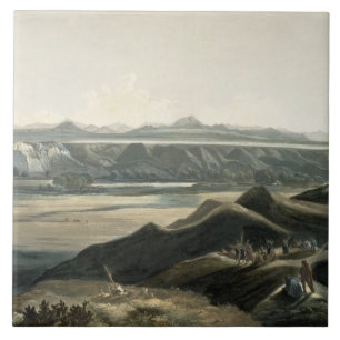 Carreau La vue des montagnes rocheuses, plaquent 44 du