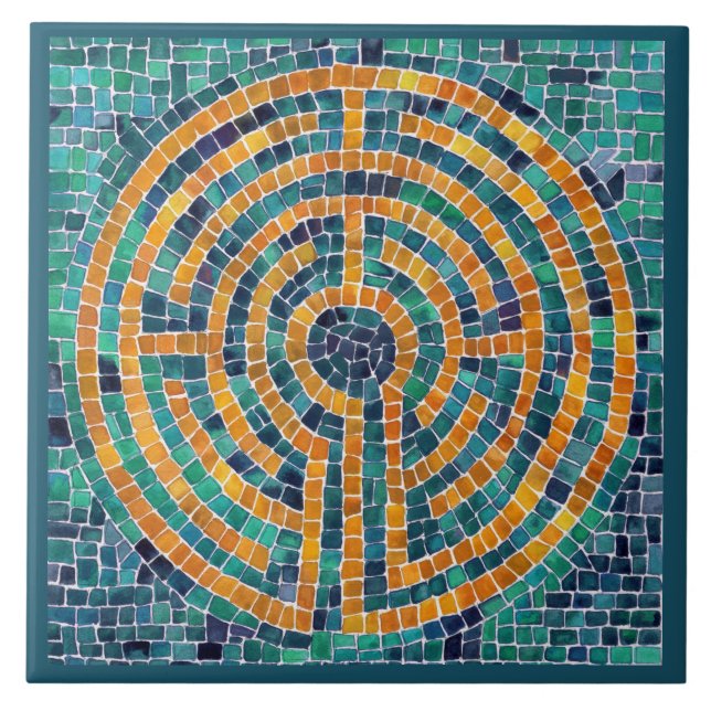 Carreau LABYRINTH II 4.25x4.25 Carrelage en céramique - Ve (Devant)