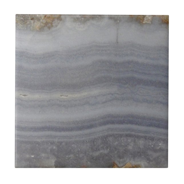 Carreau Lacy Blue Agate Naturel Cabochon (Devant)