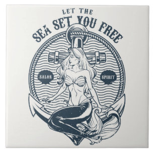 Carreau Laissez la mer vous libérer