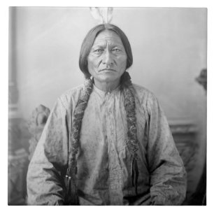 Carreau Lakota Leader assis Bull Amérindien