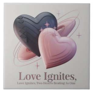 Carreau L'amour déclenche le Dessous de verre de boisson c