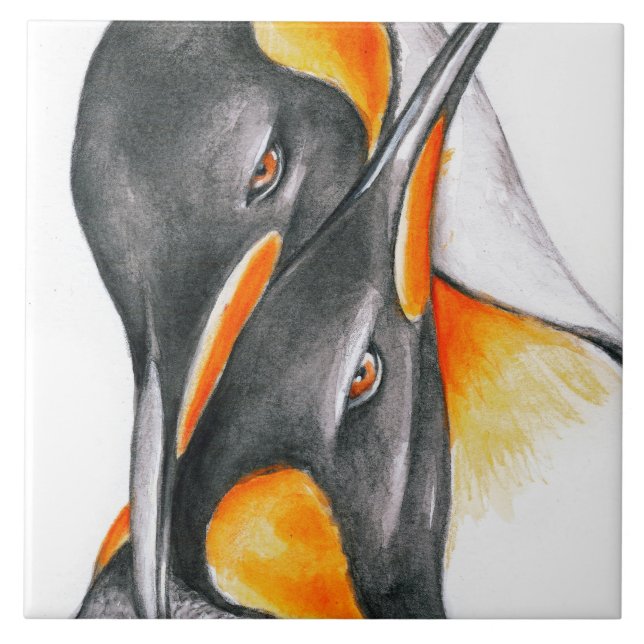 Carreau L'amour des pingouins (Devant)