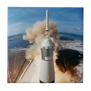 Carreau Lancement de la fusée Apollo Saturn V à Moon 1969