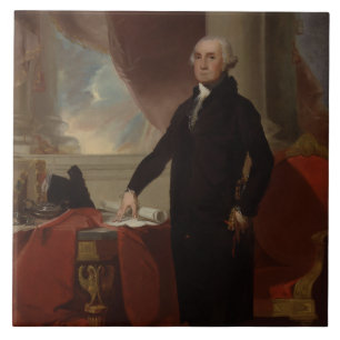Carreau Lansdowne Portrait : Le président américain George