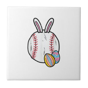 Carreau Lapin de baseball de Pâques Sports Hommes Garçons
