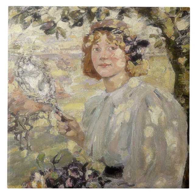 Carreau L'arbre aux pommes (par Bessie MacNicol) (Devant)