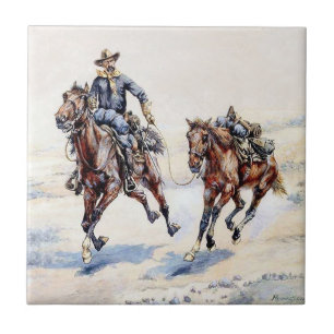 Carreau L'Arrière-selle vide, Art occidental de Frederic R