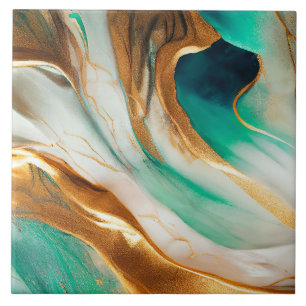 Carreau L'art Abstrait de la côte Turquoise