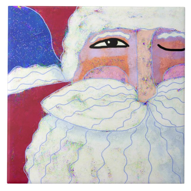 Carreau L'art Abstrait du Père Noël (Devant)