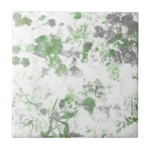 Carreau L'art moderne du motif de fleur et la texture de