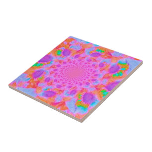 Carreau L'art Vintage violet rose Tournesol