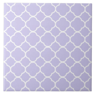 Carreau Lavande Motif Quatrefoil