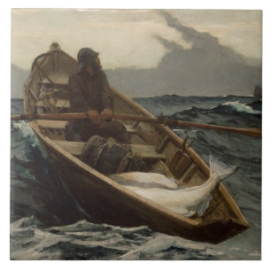 Carreau L'avertissement de brouillard (par Winslow Homer)