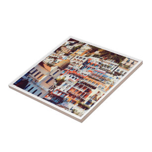 Carreau ldp POSITANO - ville - église Père Noël Maria A