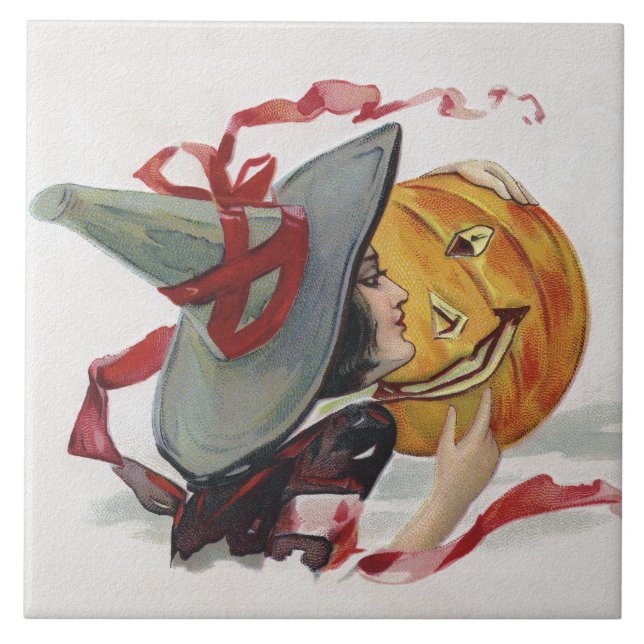 Carreau Le baiser de la sorcière : Jack-o'-lantern à Hallo (Devant)