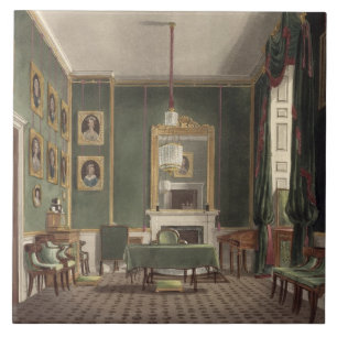 Carreau Le cabinet vert, Chambre de Buckingham, 'du Hist