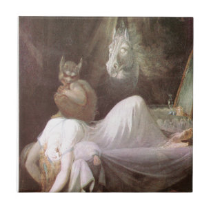 Carreau Le cauchemar : Henry Fuseli ; 18ème C.
