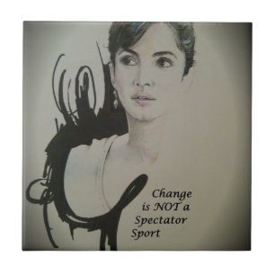 Carreau Le changement n'est pas un spectateur Sport Art Im